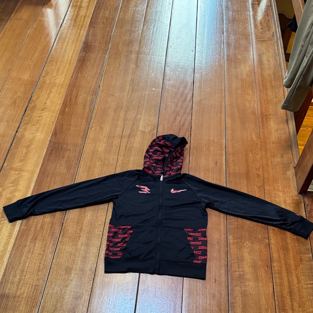 Nike Black Jacket with Red Accents